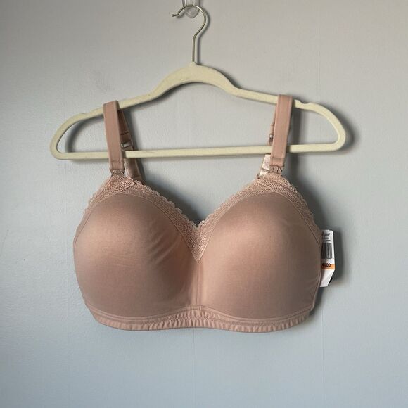 Paramour Other - Paramour Nursing Peggy Nude Breastfeeding Bra Wire Free Nude Women's 40DD NWT